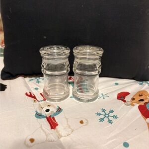 Hard Plastic Salt & Pepper Shakers